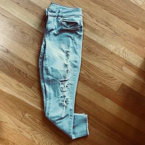 American Eagle distressed cutoffs